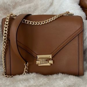 Michael Kors cross body leather purse
